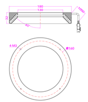 Juhua Machine Vision 45 °   Source de lumière annulaire RGB de 180 mm de diamètre extérieur, éclairage LED pour inspection automatique