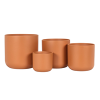 Design moderne Jardinières Rondes Décoratives Intérieur Extérieur Pot de Fleurs ou de Plantes Vietnam Fibre de Pierre Fait Main OEM Personnalisé