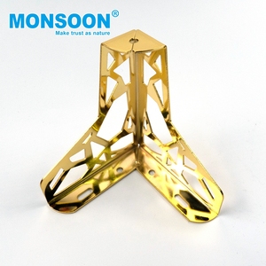 Herrajes para muebles, accesorios para sofás, patas para muebles de dormitorio, patas en forma de T doradas para gabinetes, patas de sofá de metal cromado. - Product Image 2