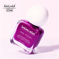Vernis à ongles à base d'eau 12 ml SAGALAGA certifié Halal, non toxique, respirant, végétalien, longue tenue, manucure OEM ODM Mini