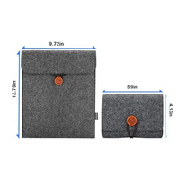 Sac de protection durable résistant à l'eau 11/13/15/17 pouces pochette de rangement pour ordinateur portable en feutre d'affaires sac de documents pour Ipad