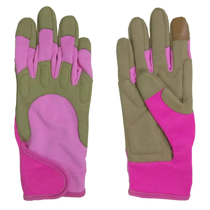 Full finger Impact resistance Ladies size Touch screen Breathable Customized Logo Fashionable gardening gloves