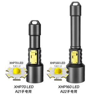 ไฟฉาย LED อลูมิเนียมอัลลอยด์กำลังสูงสำหรับดำน้ำ <span class=keywords><strong>IP68</strong></span> XHP70/XHP160 ไฟฉายกันน้ำสำหรับกิจกรรมกลางแจ้งและใต้น้ำ ความสว่างสูง - Product Image 1