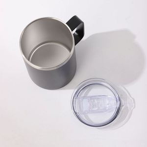 Vaso Térmico Personalizado con Logotipo Impreso, de Doble Pared, 24oz, con Tapa Deslizante, Aislado al Vacío, Taza de Café de 12oz con Asa - Product Image 2