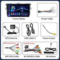 Android 16 Carplay Auto pour Toyota Corolla E140/150 2007 - 2013 Autoradio Android Lecteur multimédia vidéo Autoradio Carplay GPS