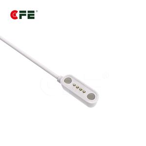 4-Pins Pcb Magneten Met Voorgeladen Veer 1a Huidige Messing Pogo Pin Connector Mannelijke/Vrouwelijke Magnetische Pogo Pin Kabel - Product Image 3