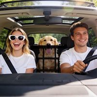 Barrière de voiture pliable et respirante pour chien, double couche en maille avec fermeture éclair, barrière universelle pour chien pour SUV, filet de séparation multi-types