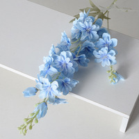 Offre Spéciale : Centre de Table de Mariage en Soie Faite Main, Delphinium et Larkspur, Échantillon Gratuit pour Décoration de Salon et de Cérémonie de Remise des Diplômes