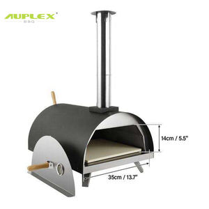 Vente en gros Auplex Four à pizza extérieur en acier inoxydable au charbon de <span class=keywords><strong>bois</strong></span> avec <span class=keywords><strong>pierre</strong></span> à pizza <span class=keywords><strong>pour</strong></span> <span class=keywords><strong>barbecue</strong></span> et cuisine - Product Image 1
