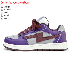 Chaussures de skate tendance pour hommes, automne-hiver, décontractées, semelle épaisse, haute qualité, personnalisées, éclairées, en cuir, de créateur - Product Image 1