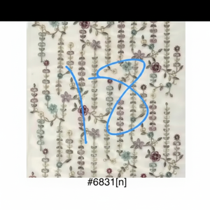 ผ้าปักลายจอร์เจตต์ - Product Image 1