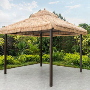 Pabellón <span class=keywords><strong>de</strong></span> exterior para patio, <span class=keywords><strong>de</strong></span> paja sintética, para ocio, con parasol, estilo granja y huerto - Product Image 3
