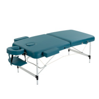 Mesa de Masaje Plegable Portátil con Marco de Aluminio, Espuma de Alta Densidad, Diseño Ajustable de 2 Pliegues, Accesorios Completos, 2 Años de Garantía