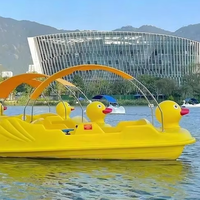 Pédalo Canard pour le tourisme aquatique sur lacs et rivières, bateau de loisirs en plastique pour parcs, usage extérieur