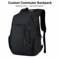 Sac de voyage d'affaires avec logo personnalisé, grande capacité, sac à dos pour ordinateur portable de 15,6 pouces avec port USB