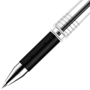 Bolígrafo de Gel S20, Tinta Negra de 0.7 mm, Herramienta de Escritura para Oficina y Escuela, Cuerpo de Plástico, Tapa con Punta Extraíble - Product Image 1
