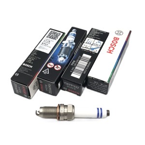 Bujía Doble Platino <span class=keywords><strong>BOSCH</strong></span> 02411455297CF, Reemplazo 241145523 para VW Audi - Product Image 4