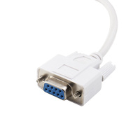 COM DB9 Y Cable divisor RS232 9 pines 1 hembra Ale a 2 macho COM Rs232 Serial Cable recto