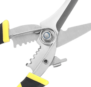 Ciseaux d'électricien multifonctionnels 2-en-1 : Dénudeur de fils et coupe-câbles pour conduits de plafond en aluminium – Outils manuels pour la maison - Product Image 4