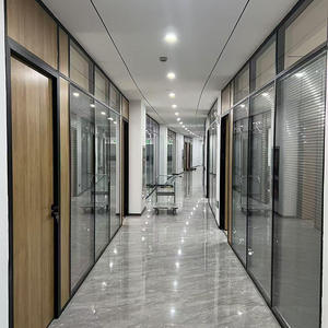 SZMK 2026 <span class=keywords><strong>Cloison</strong></span> de bureau modulaire multifonctionnelle reconfigurable, insonorisée, ignifuge, étanche, avec cadre métallique et verre trempé - Product Image 1