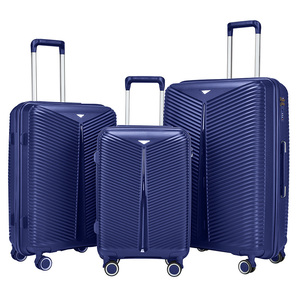 กระเป๋าเดินทางแบบแข็ง PP ลดราคาพิเศษ ชุดกระเป๋าเดินทางธุรกิจ พร้อมกุญแจล็อครหัส ล้อหมุนได้ น้ำหนักเบา ดีไซน์สั่งทำได้ - Product Image 1