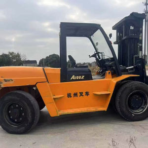 Carretilla elevadora usada Hangcha A100Z Hangzhou, carretilla elevadora diésel <span class=keywords><strong>10t</strong></span> con abrazaderas, carretilla elevadora hidráulica de paletas de segunda mano - Product Image 1