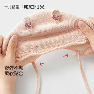 October Crystallized Sunshine Forest-style Lace Wool Warm Princess Baby Hat for Newborn 0-3 Months Female Spring & Autumn - Product Image 4