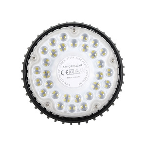 Luminaire LED suspendu rond en aluminium DOB 50W 100W 150W pour extérieur, douilles E40 E39, éclairage industriel pour entrepôt, éclairage suspendu extérieur - Product Image 2