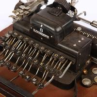 Daktilo Vintage el yapımı Metal el sanatları Retro süsler dekor kumbara ev odası ofis için