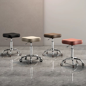 Taburete profesional para barbería y peluquería, taburete de belleza con ruedas y elevación, silla giratoria para salón de belleza y uñas, venta al por mayor - Product Image 1