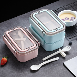 Doppel Schicht 1600ML Thermische Mittagessen <span class=keywords><strong>Box</strong></span> <span class=keywords><strong>2</strong></span> Fach 304 Edelstahl Mittagessen Boxen - Product Image 4