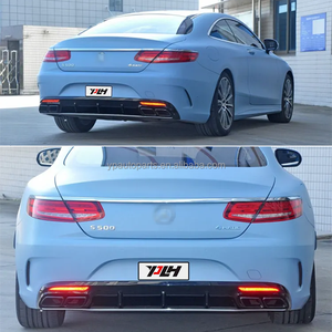 S63 M-Sport Style mise à niveau vers les tuyaux d'échappement arrière coupé C217 pour Benz 2014-2020 S classe W217 S400 S450 S500 embouts d'échappement de voiture - Product Image 6