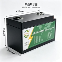 Module de batterie de stockage d'énergie de type armoire 25,6 V 300 Ah 6000 cycles, fabriqué en Chine, haute capacité, au phosphate de fer et de lithium (LFP)