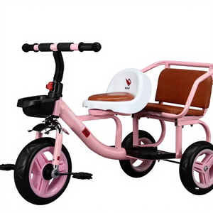 Tricycle double pour <span class=keywords><strong>b</strong></span>é<span class=keywords><strong>b</strong></span>és, <span class=keywords><strong>16</strong></span> <span class=keywords><strong>pouces</strong></span>, 3 roues, prix bas, fabriqué en usine, pour enfants, deux <span class=keywords><strong>b</strong></span>é<span class=keywords><strong>b</strong></span>és - Product Image 2