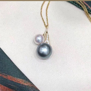 Colgante de Plata S925, Accesorio para DIY, Base Vacía para Collar de Doble Hilo con Cuentas de 7-9mm, Categoría de Producto: Collares de Perlas, Modelo 3926 - Product Image 3