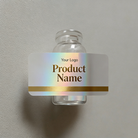 Étiquettes personnalisées pour peptides haut de gamme, flacons de 2 ml/3 ml/5 ml, étiquettes holographiques couleur anti-contrefaçon, service de personnalisation d'étiquettes et de boîtes