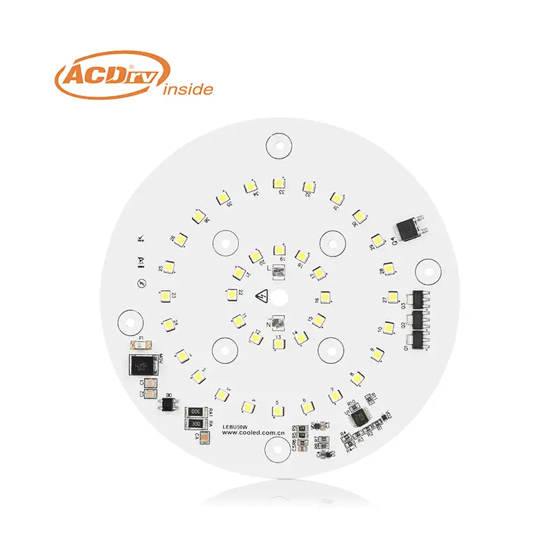 ACDrv 50mm AC LED Module Lighting IP65 SMD 2835 5 Year Warranty 50W Smart LED Module for Bulb