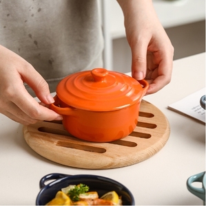 Household Waterproof Stew <strong>Pot</strong> Light Luxury Ceramic <strong>Small</strong> Soup <strong>Pot</strong> with <strong>Lid</strong> and Ears - Product Image 3
