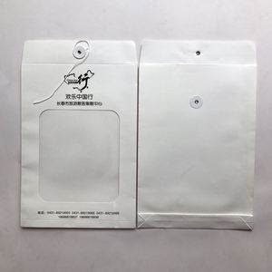 Fancy White Coated Paper <b>Gifts</b> Packaging <b>Envelopes</b> With Pvc Window - Product Image 2