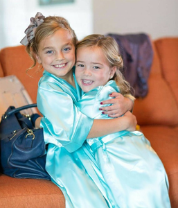 Little girls silk robes Clearance