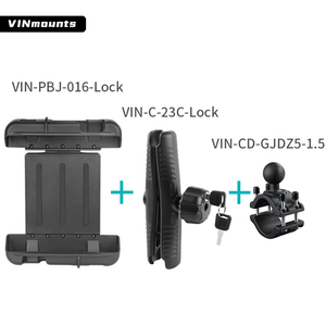 Support de tablette stable avec rotation à 360 degrés, tête sphérique de 1,5 pouce et verrou antivol pour Samsung et Lenovo - Product Image 5