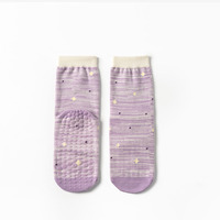 Chaussettes de yoga antidérapantes pour femmes, motif pied-de-poule, fleur de vigne brodée, chaussettes de sport tricotées, chaussettes de Pilates antidérapantes