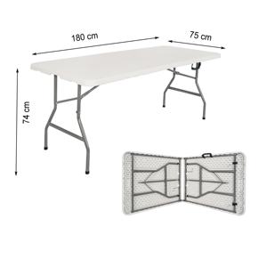 Table pliante ronde portable en plastique moulée par soufflage pour la restauration de banquet de mariage et la <span class=keywords><strong>location</strong></span> d'événements - Product Image 5