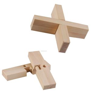 Puzzles en bois carrés à emboîter, jeux de réflexion tactiles, jouets éducatifs DIY pour enfants de 5 à 7 ans et adultes - Product Image 5