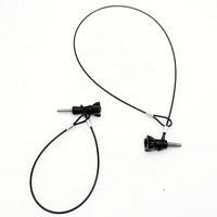 Cordon de sécurité pour caméra d'action, cordon en acier inoxydable de 30/60 cm, anti-perte, pour le cyclisme, le casque et le support de vélo