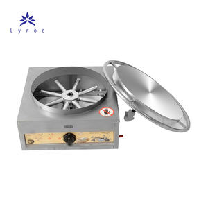 Ticari gaz ısıtma dönen yapışmaz 45/50cm tek plaka doğal gaz LPG pişirme ekipmanları krep makinesi gözleme makinesi - Product Image 6