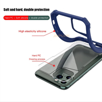 Étuis de téléphone portable transparents et robustes hybrides pour Iphone 6 7 8 Plus