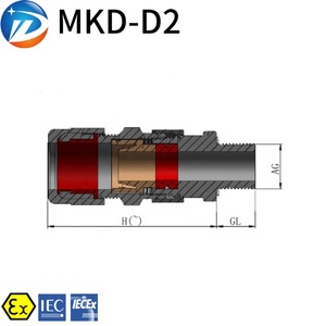Presse-étoupe en acier inoxydable 316 de qualité supérieure, étanche IP68, M10 <span class=keywords><strong>M20</strong></span> PG9, presse-étoupe personnalisé antidéflagrant Atex - Product Image 2