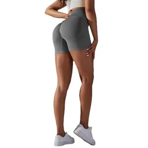 महिलाओं की निर्बाध उच्च कमर तंग शॉर्ट्स आकर्षक खेल फिटनेस शॉर्ट्स योग पैंट - Product Image 3