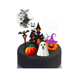 Decorazione per Torta a Tema Strega, Ornamento in Carta per Feste di Halloween e Compleanno - Product Image 5
